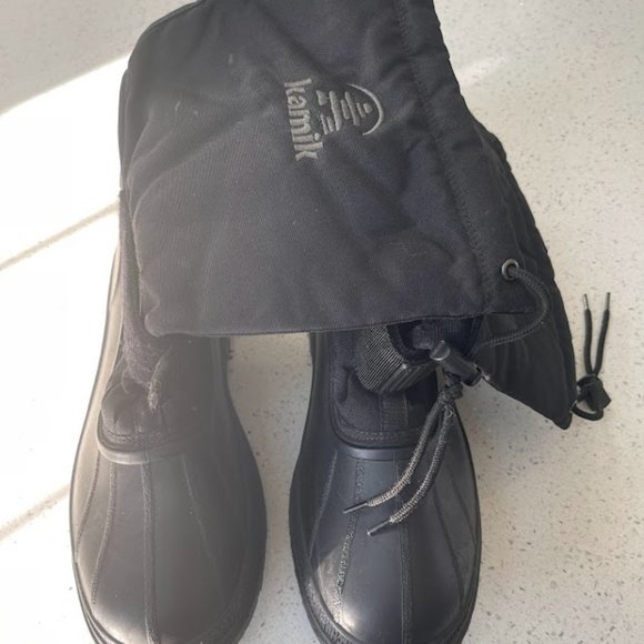 Men's Kamik Winter Boots Black 10 - Picture 1 of 7